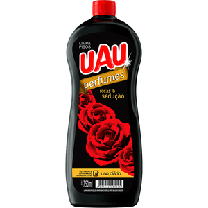 LIMPADOR UAU PISOS FRASCO 750ML ROSAS E SEDUCAO